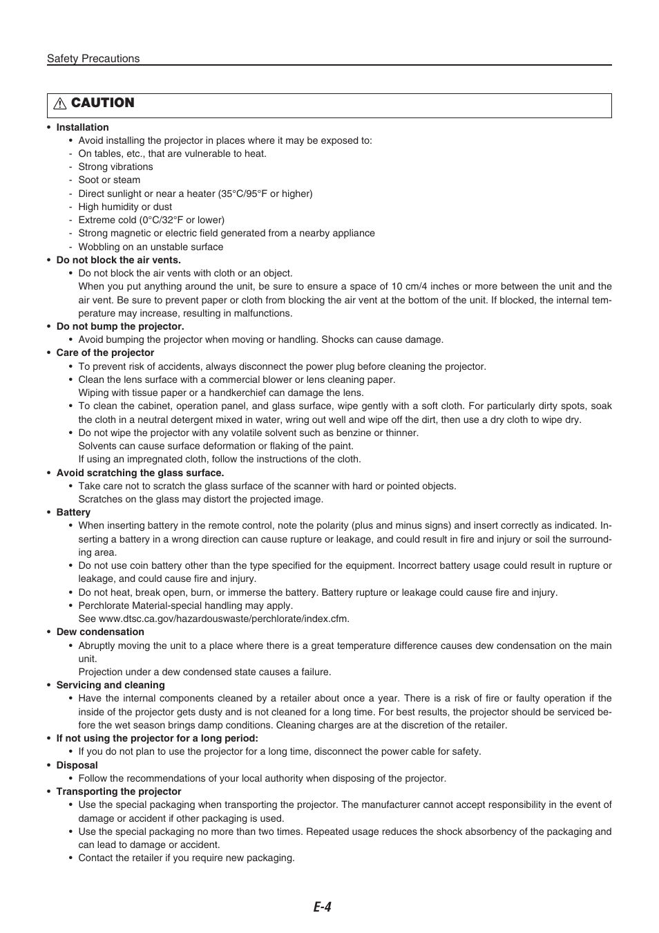 Caution | Compaq iP-40 User Manual | Page 6 / 57