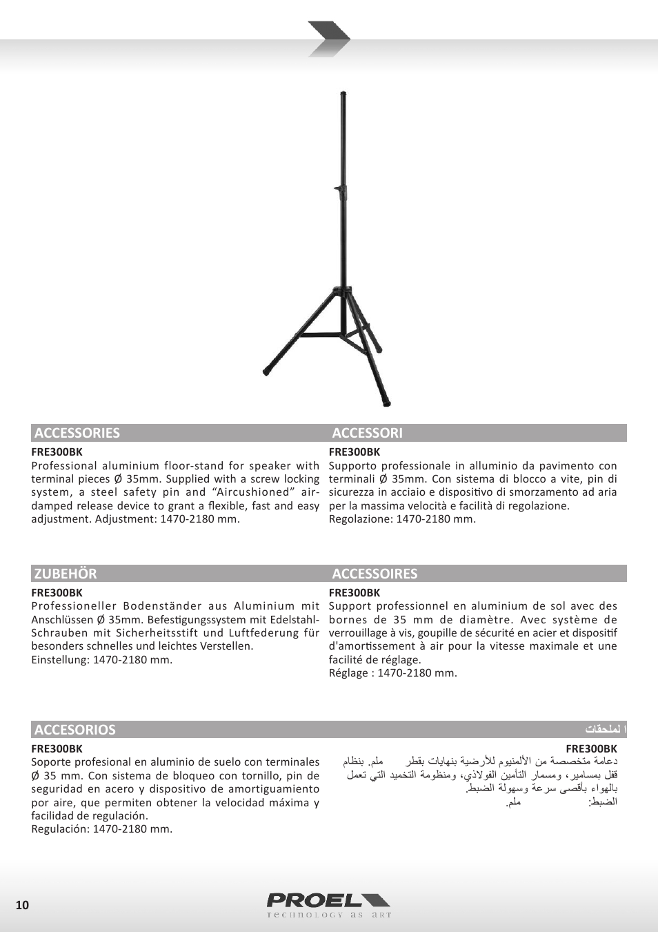 Accessories, Zubehör, Accesorios | Accessori, Accessoires | Proel WD15A User Manual | Page 10 / 37