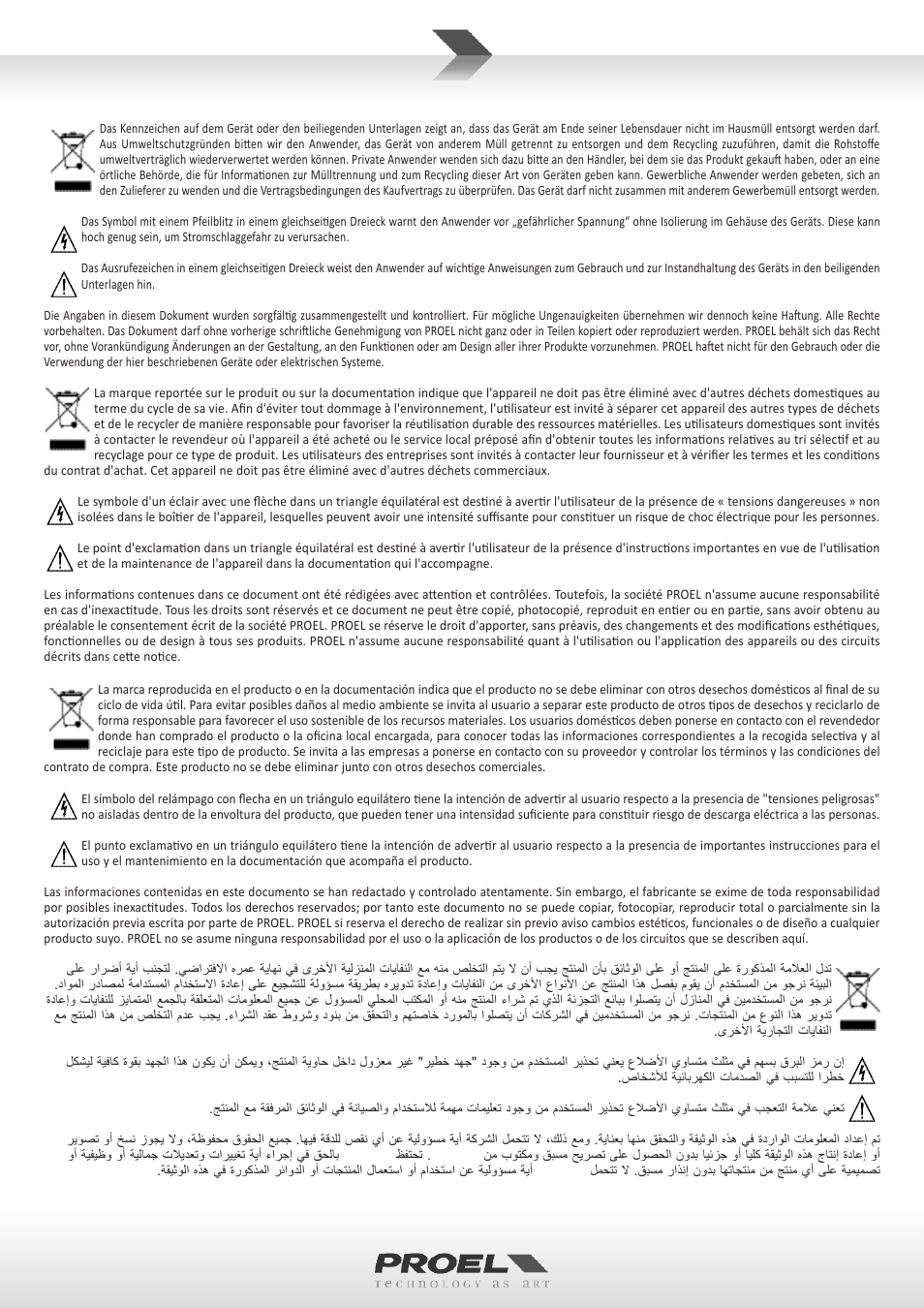 Proel WD15A User Manual | Page 3 / 37