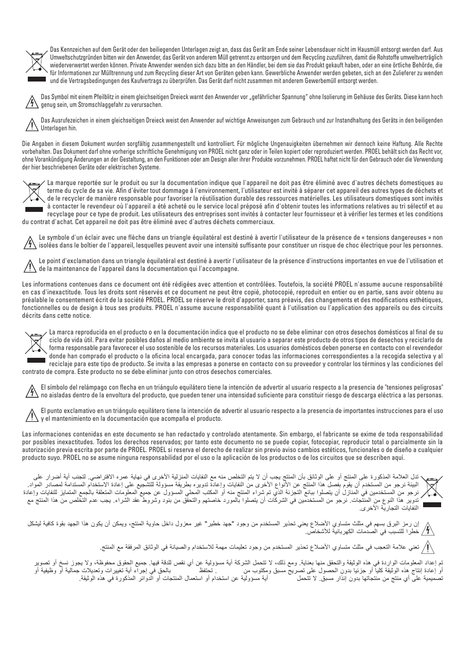 Proel SW118HAV2 User Manual | Page 3 / 48
