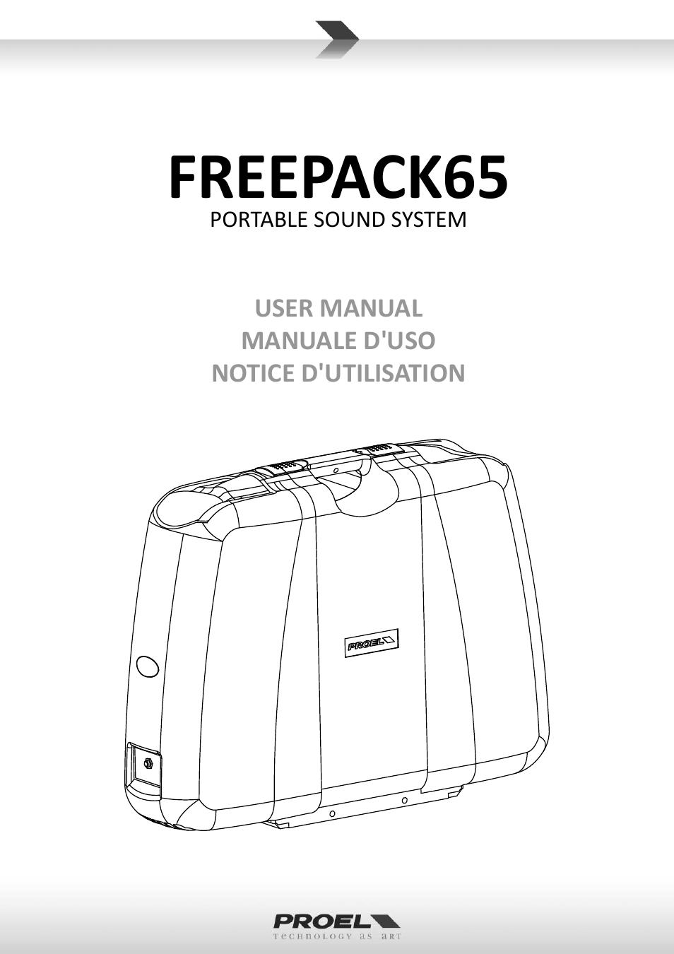 Proel FREEPACK65 User Manual | 23 pages