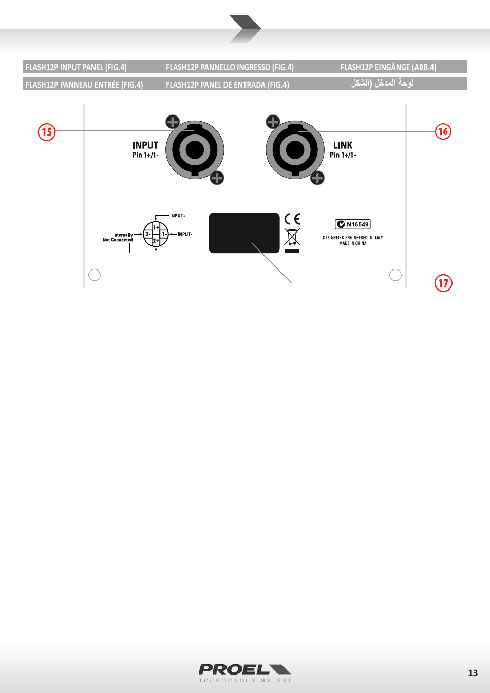 Proel FLASH12PV2 User Manual | Page 13 / 46