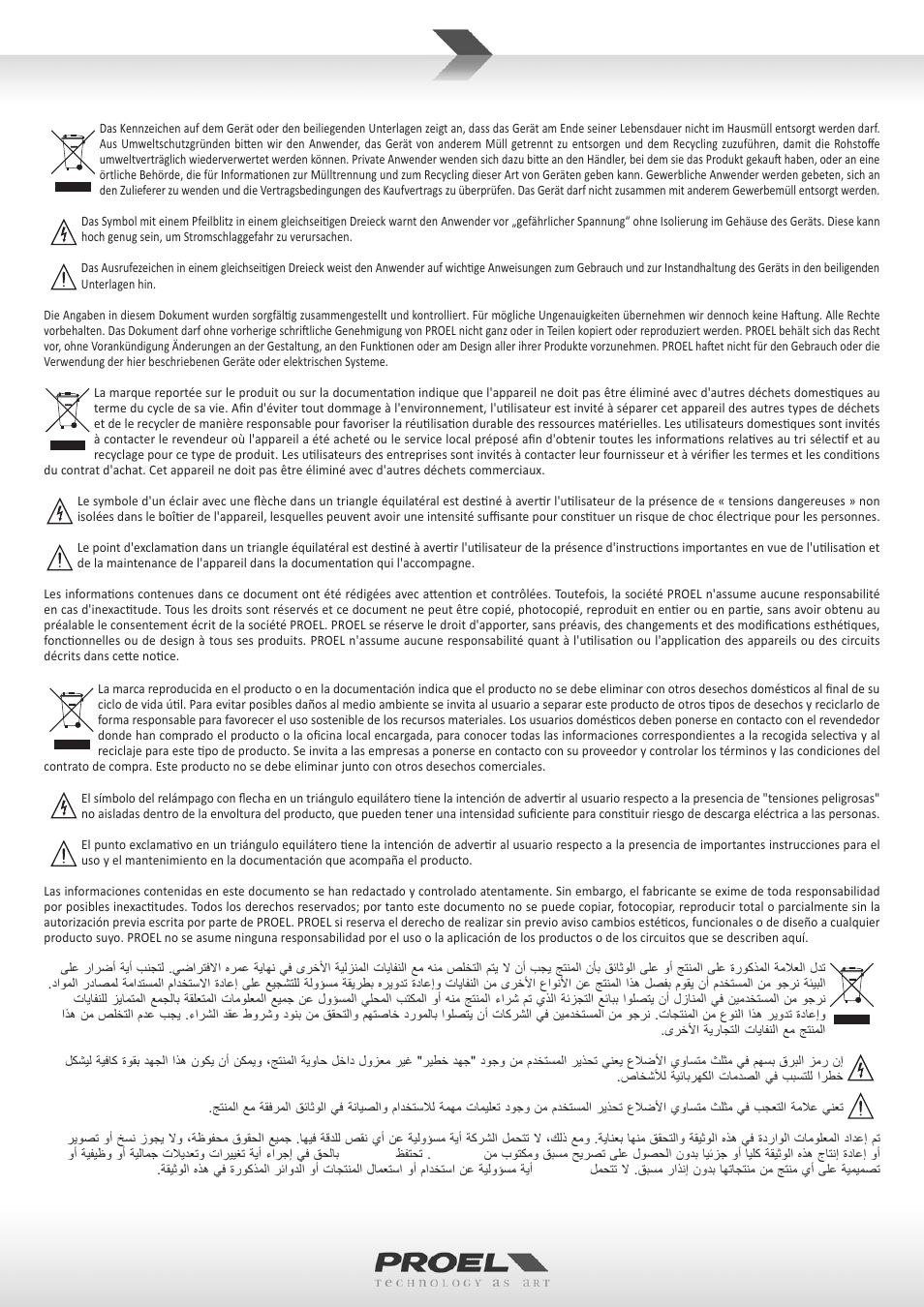 Proel FLASH12PV2 User Manual | Page 3 / 46