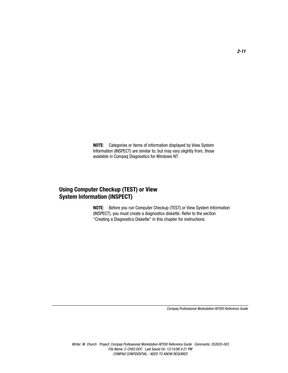 Compaq Professional Workstation AP200 User Manual | Page 33 / 163