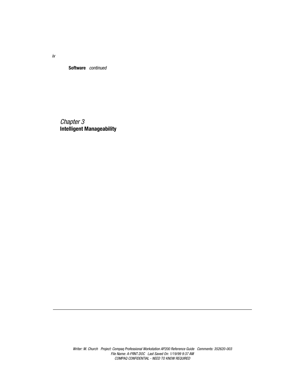 Chapter 3 | Compaq Professional Workstation AP200 User Manual | Page 4 / 163