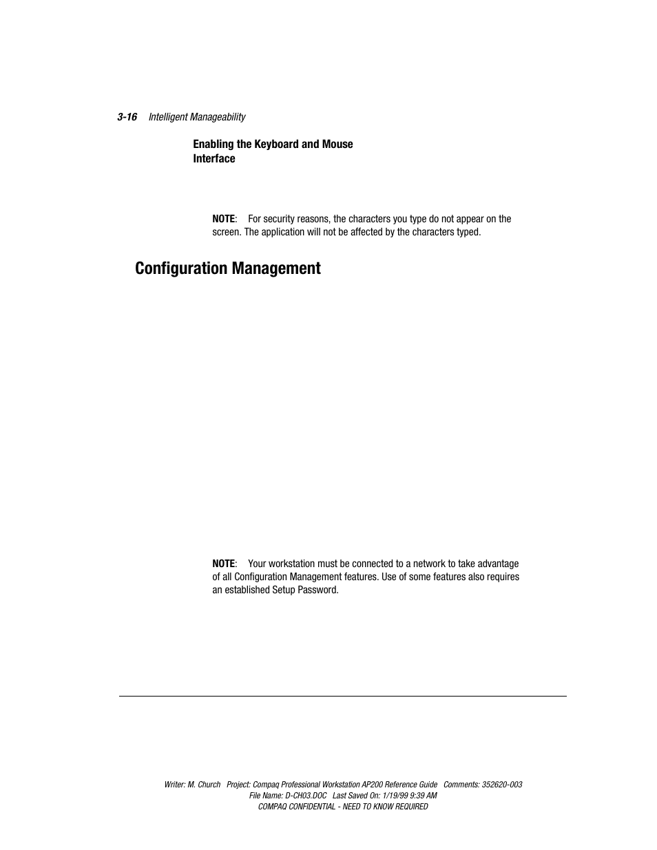 Configuration management, Configuration management -16 | Compaq Professional Workstation AP200 User Manual | Page 51 / 163