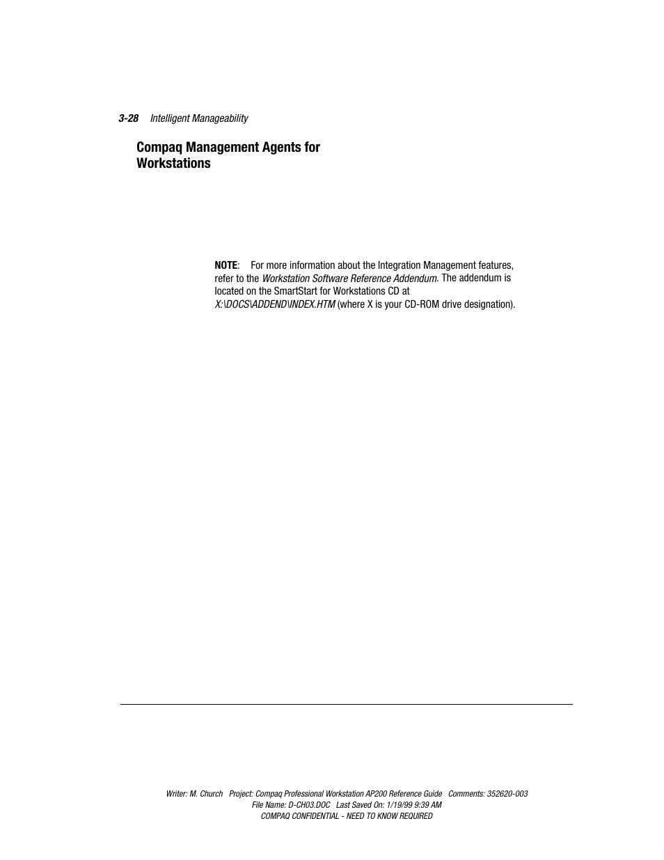 Compaq management agents for workstations, Compaq management agents for workstations -28 | Compaq Professional Workstation AP200 User Manual | Page 63 / 163