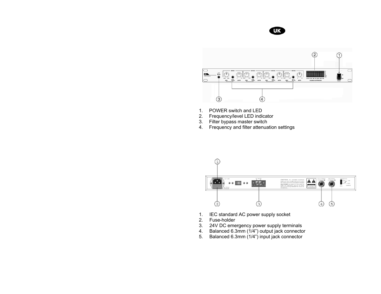 Proel AF4 User Manual | Page 6 / 10