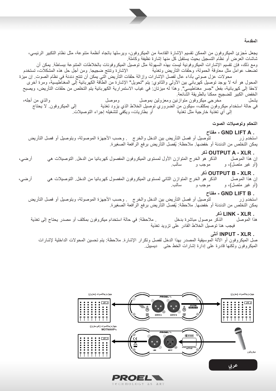 بيرع | Proel SPLIT100 User Manual | Page 7 / 10