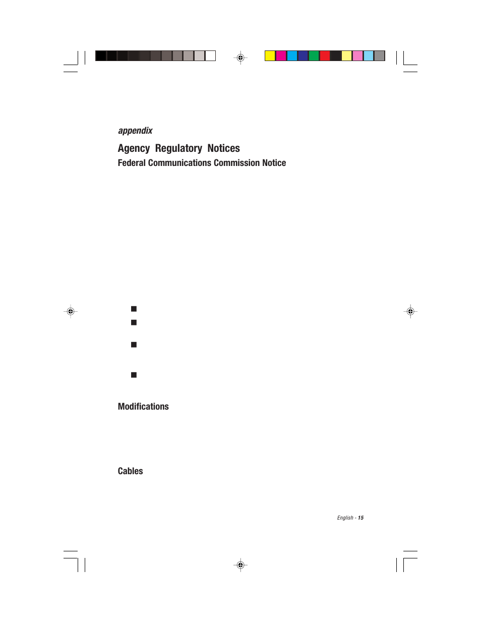 Agency regulatory notices | Compaq S900 User Manual | Page 17 / 19