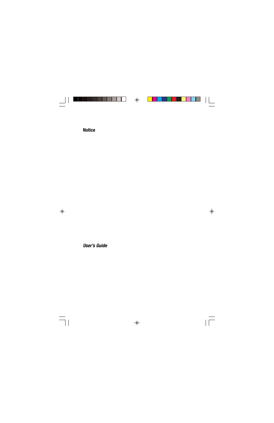 User’s guide, Notice | Compaq S900 User Manual | Page 2 / 19