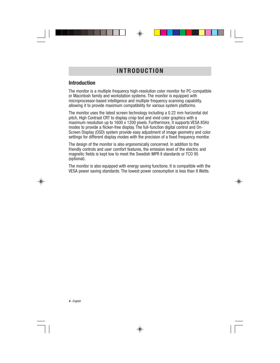 English | Compaq S900 User Manual | Page 6 / 19
