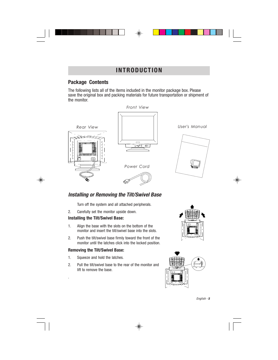 English | Compaq S900 User Manual | Page 7 / 19