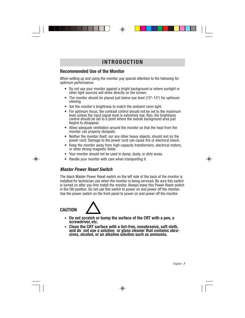 English | Compaq S900 User Manual | Page 9 / 19