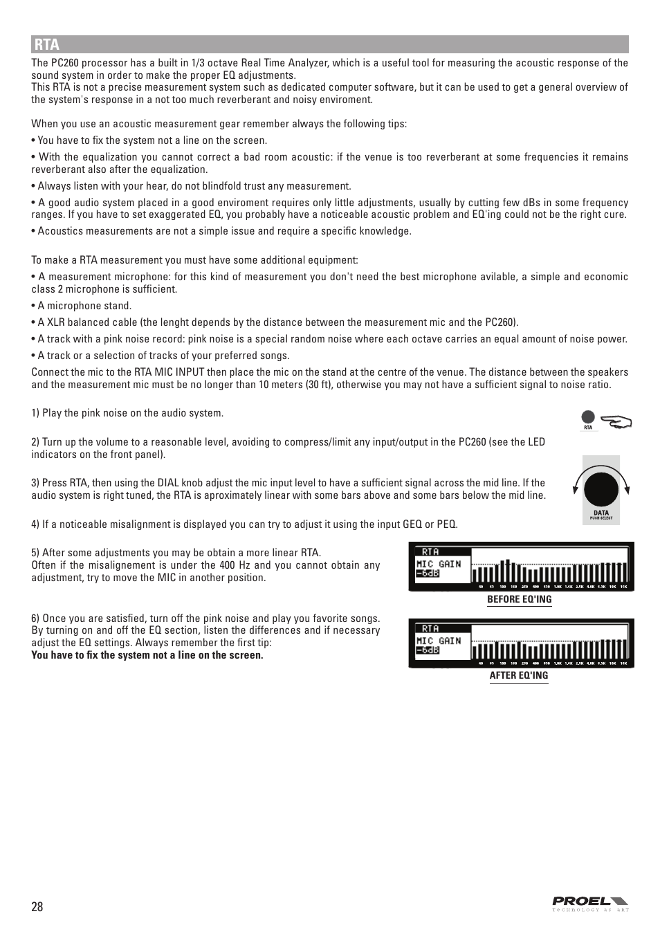 Proel PC260 User Manual | Page 28 / 36