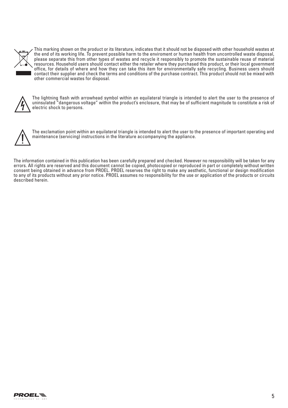Proel PC260 User Manual | Page 5 / 36