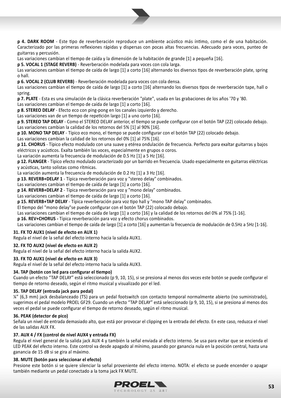 Proel M1622USB User Manual | Page 53 / 67