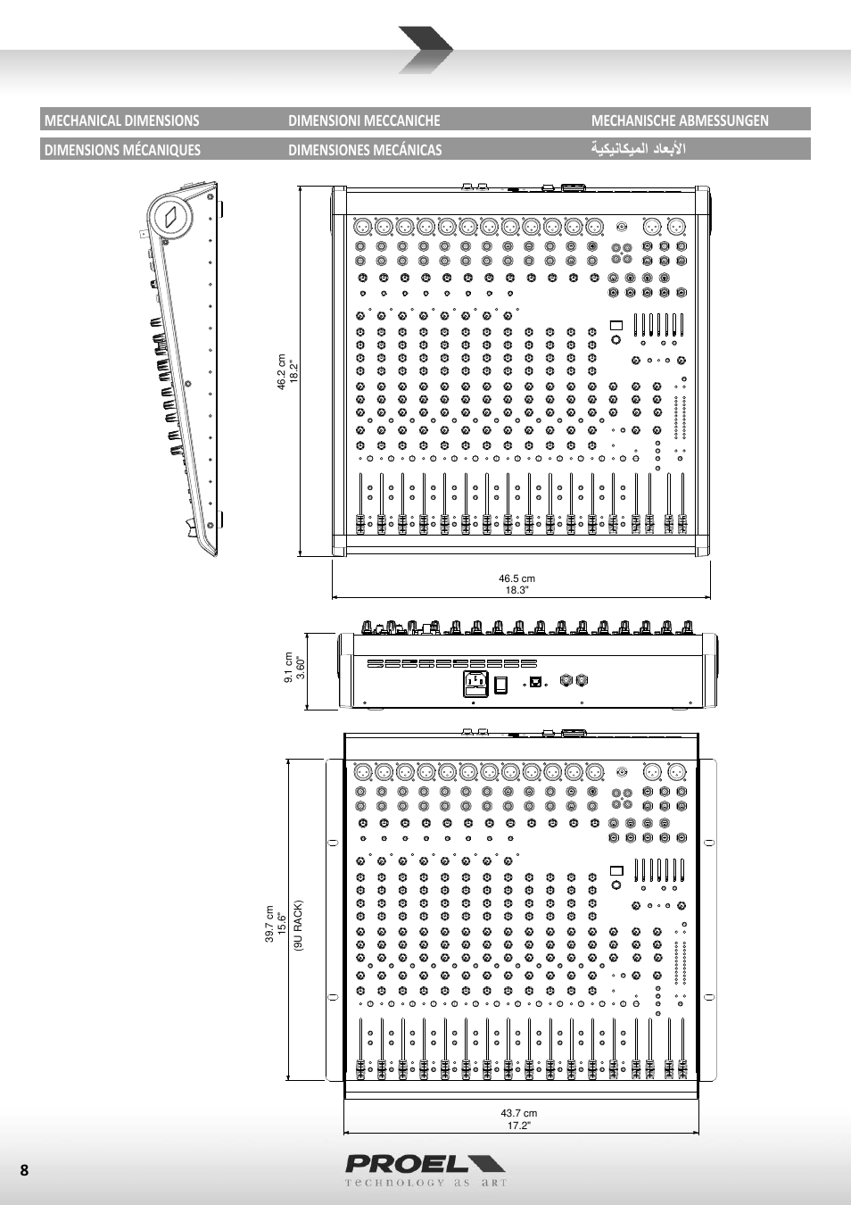 Proel M1622USB User Manual | Page 8 / 67