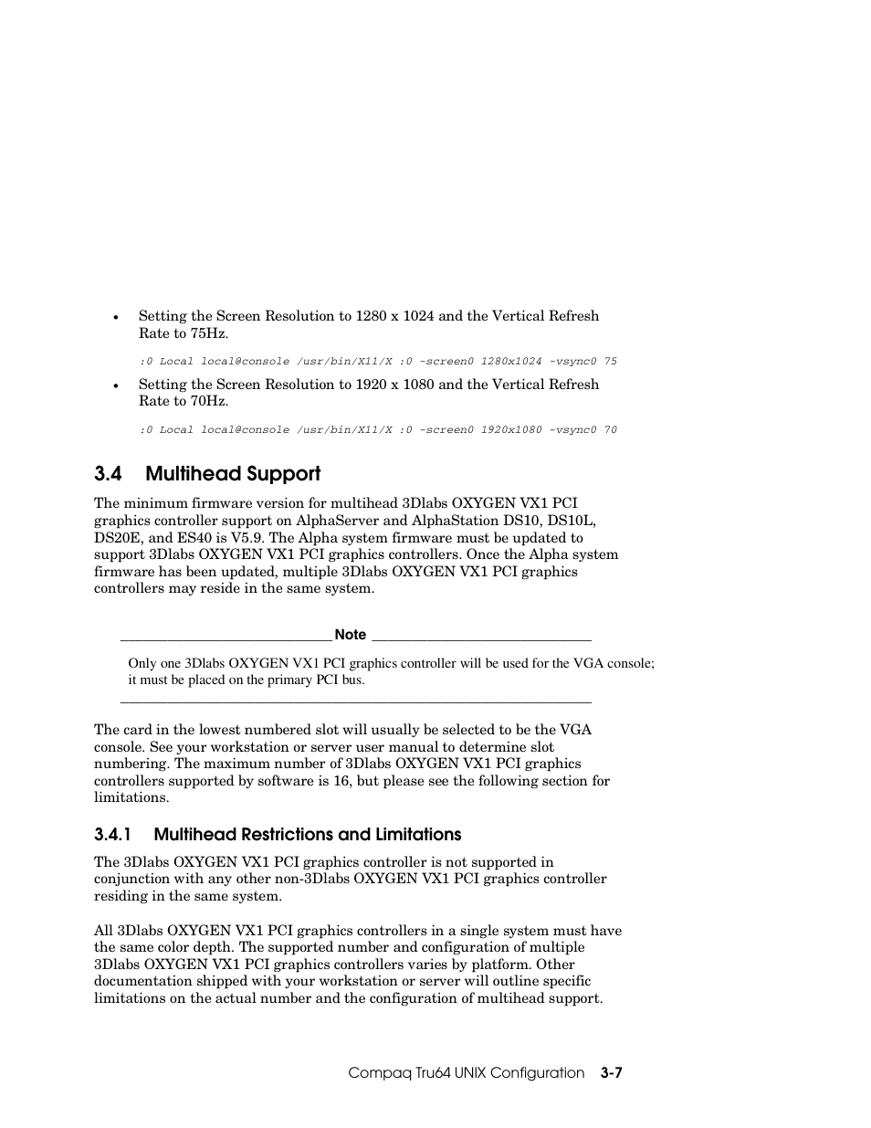 4 multihead support | Compaq OXYGEN VX1 User Manual | Page 21 / 29