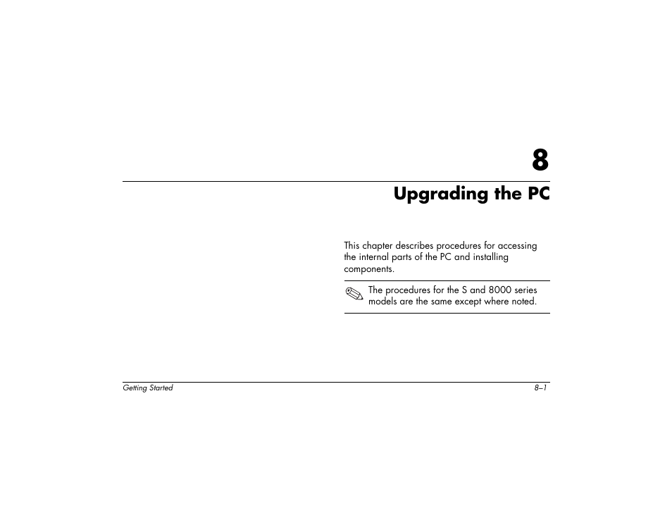 Upgrading the pc | Compaq 8000 User Manual | Page 117 / 158