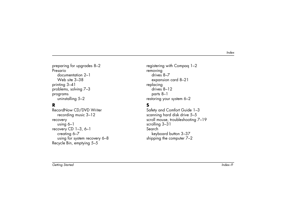 Compaq 8000 User Manual | Page 155 / 158