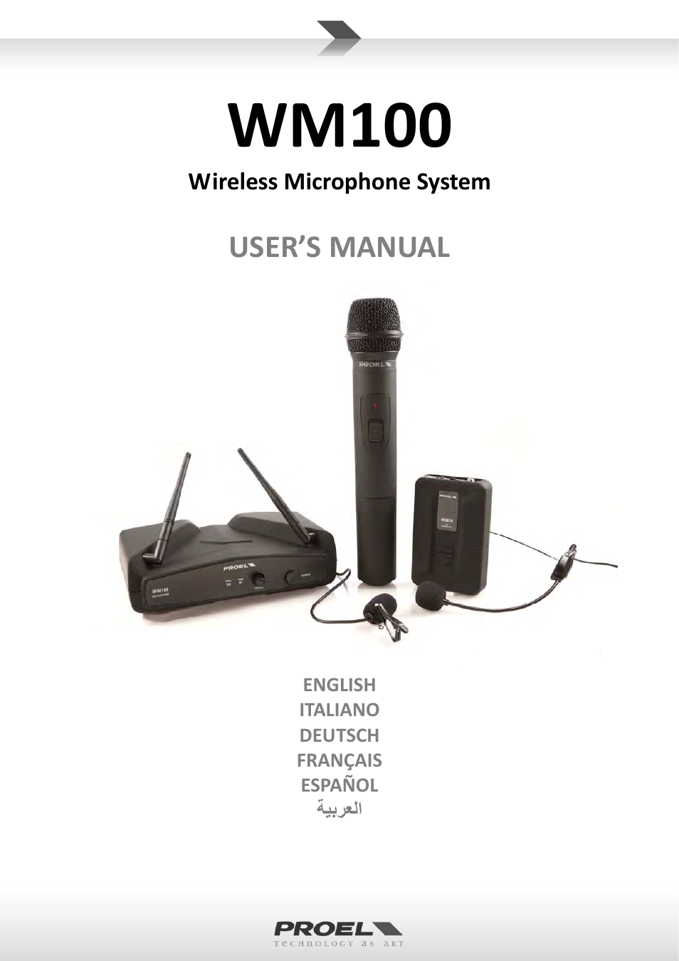 Proel WM100 User Manual | 51 pages