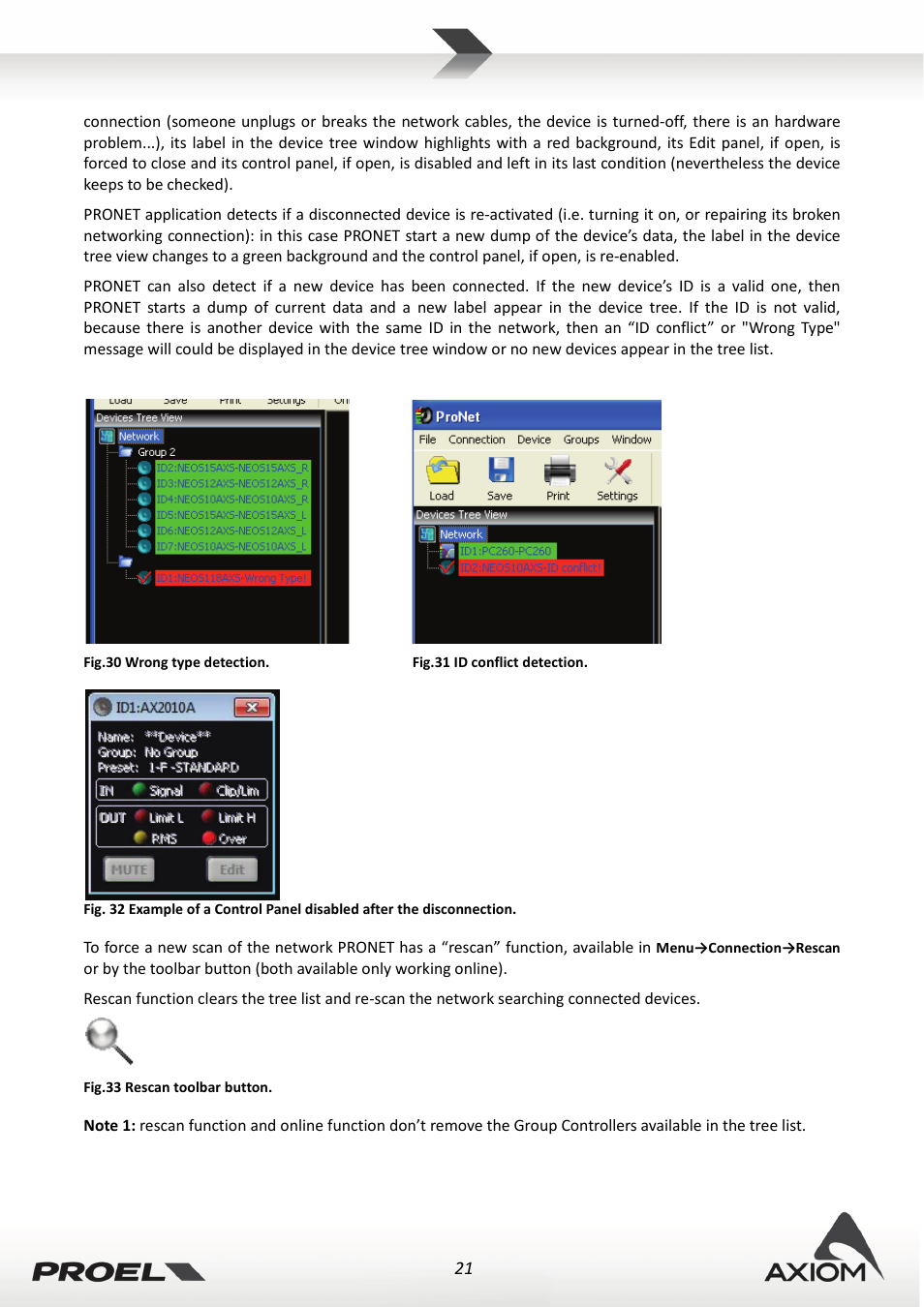 Proel PRONET v.2.1 User Manual | Page 21 / 77
