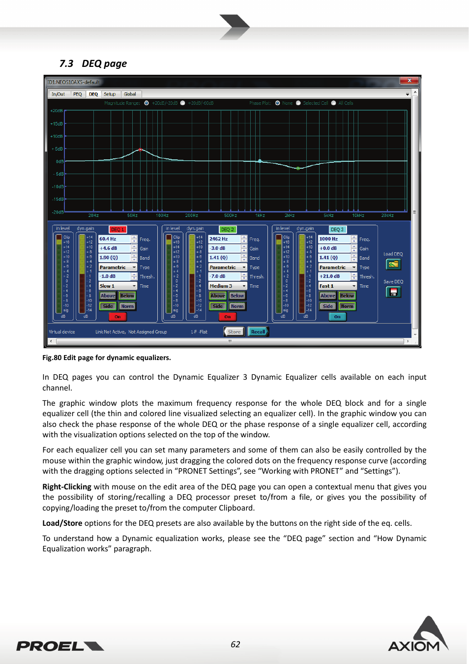 Proel PRONET v.2.1 User Manual | Page 62 / 77