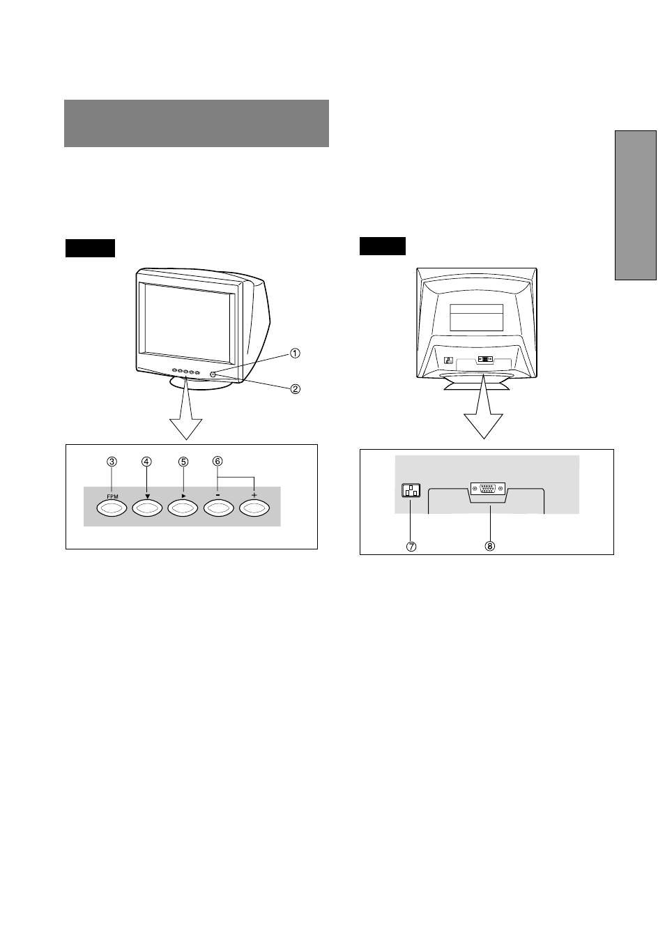 Part name, Control names, English | 2 part name | Compaq P1210 User Manual | Page 7 / 29