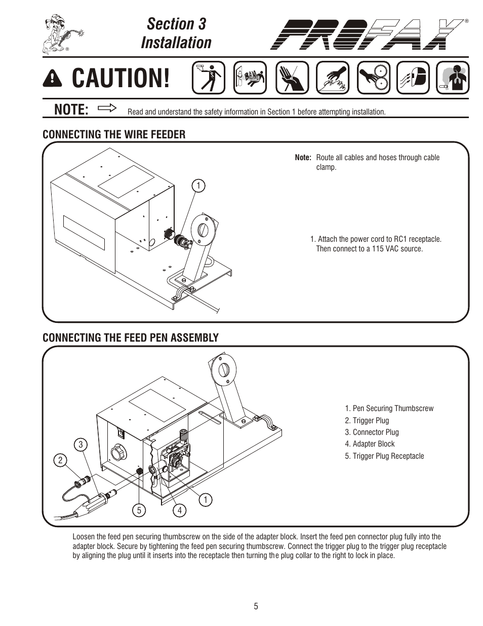 Caution, Specifications, Warranty | Mailing shipping | Profax PRO II TIG 220V User Manual | Page 7 / 20