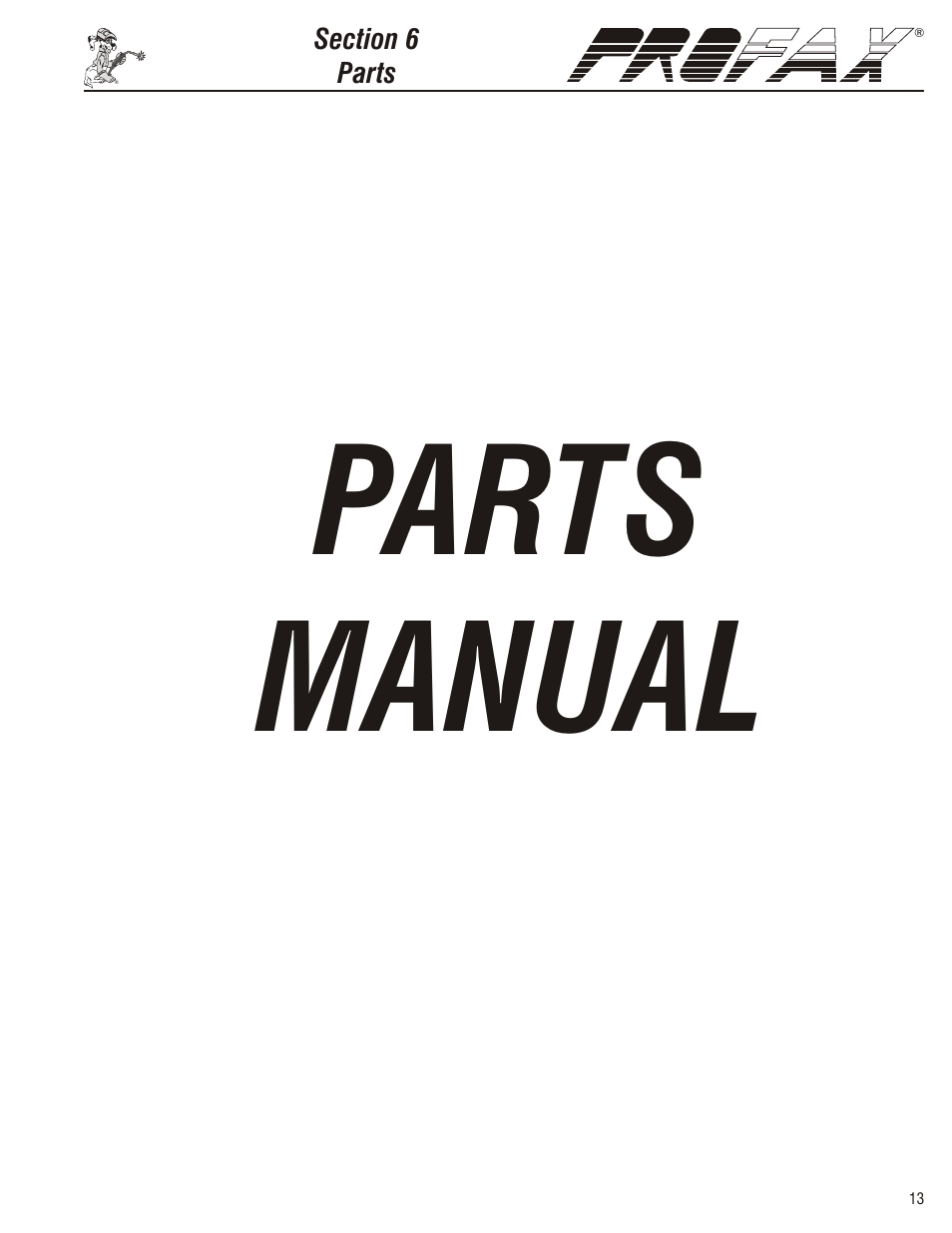 Parts manual | Profax PRO II x User Manual | Page 15 / 20