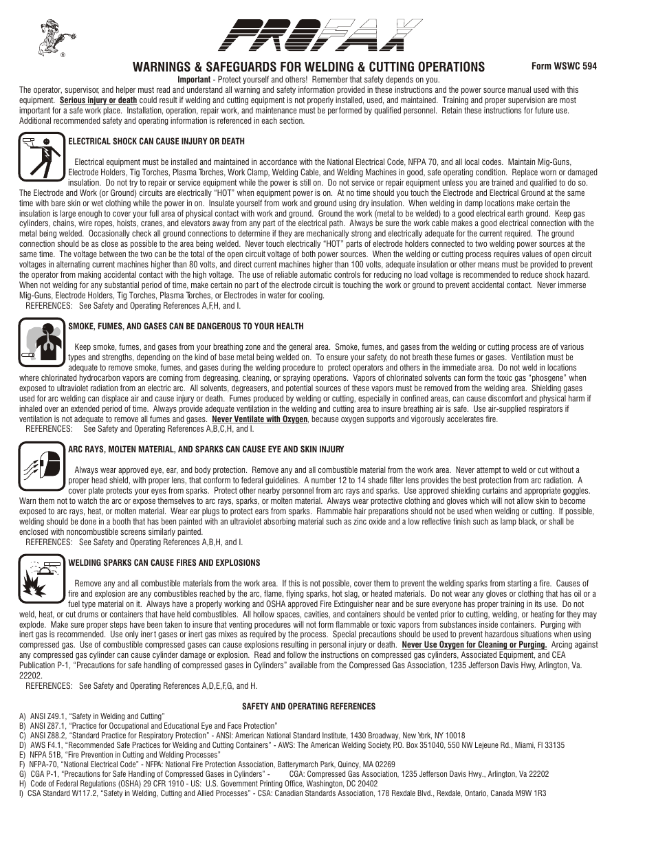 Profax HD400 AMP MIG User Manual | Page 4 / 4