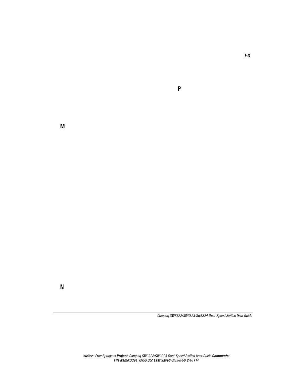 Compaq SW3322 User Manual | Page 116 / 119