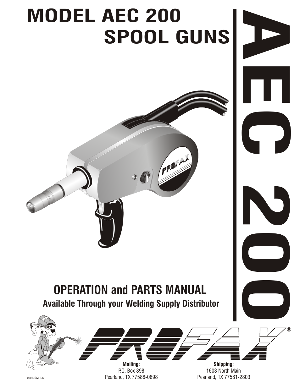 Profax AEC 200 User Manual | 28 pages