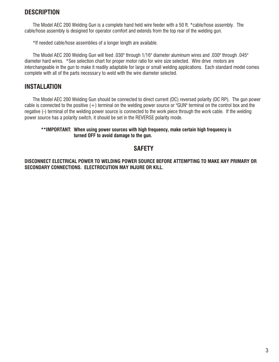 Profax AEC 200 User Manual | Page 5 / 28