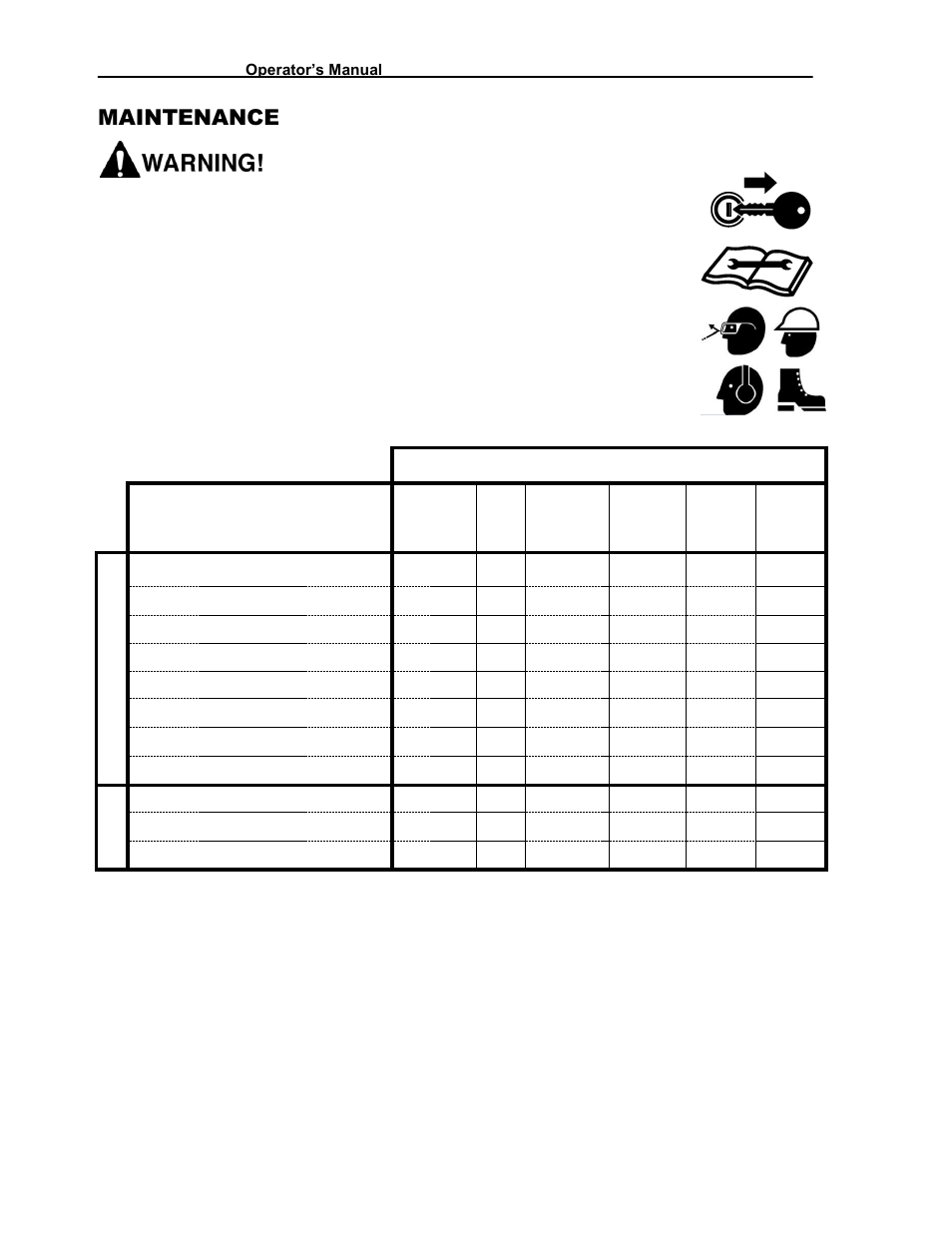 Maintenance | Progressive Turf Equipment Pro-Flex 120 14272040 And Above User Manual | Page 36 / 78