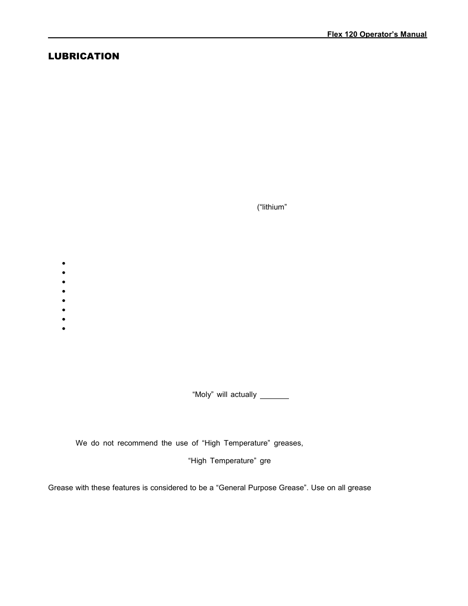 Lubrication | Progressive Turf Equipment Pro-Flex 120 14272040 And Above User Manual | Page 37 / 78