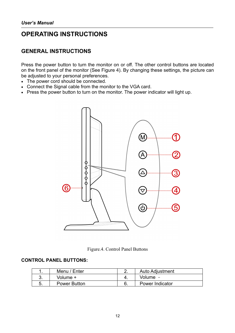 Operating instructions, General instructions | Compaq HW191 User Manual | Page 12 / 20