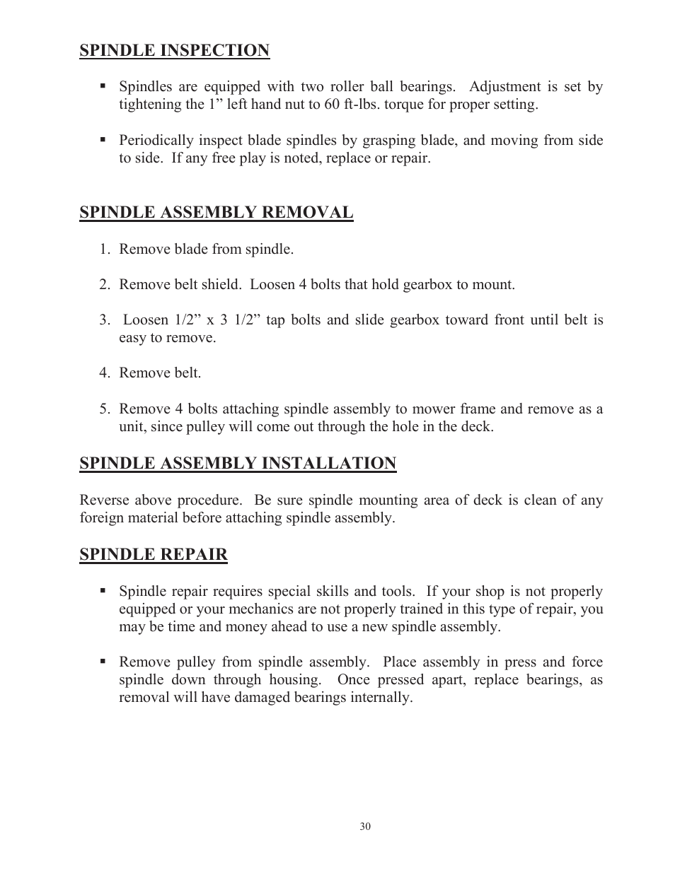 Progressive Turf Equipment TD 65-2 Serial Up to 1265-21375 User Manual | Page 33 / 71