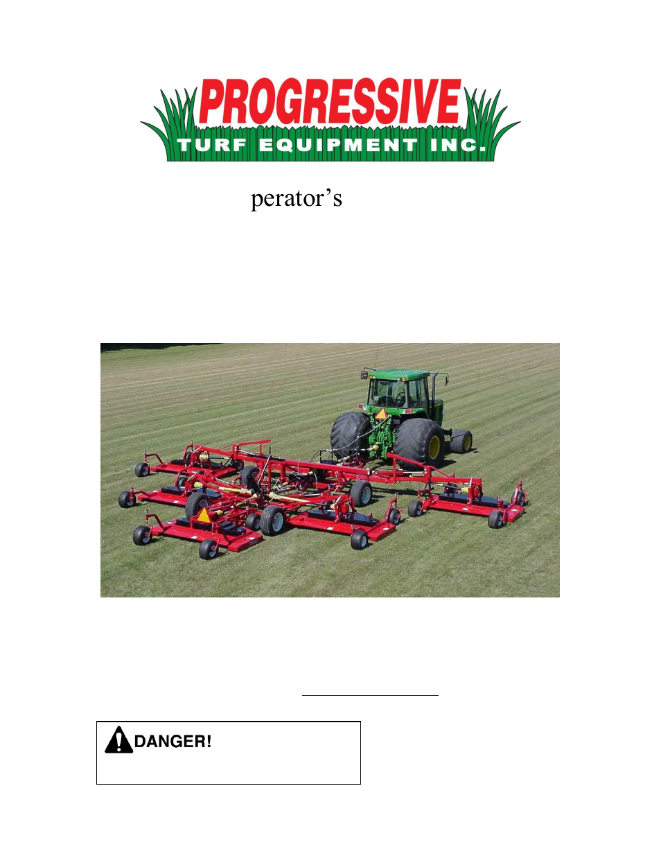 Progressive Turf Equipment Pro-Max 36 User Manual | 63 pages