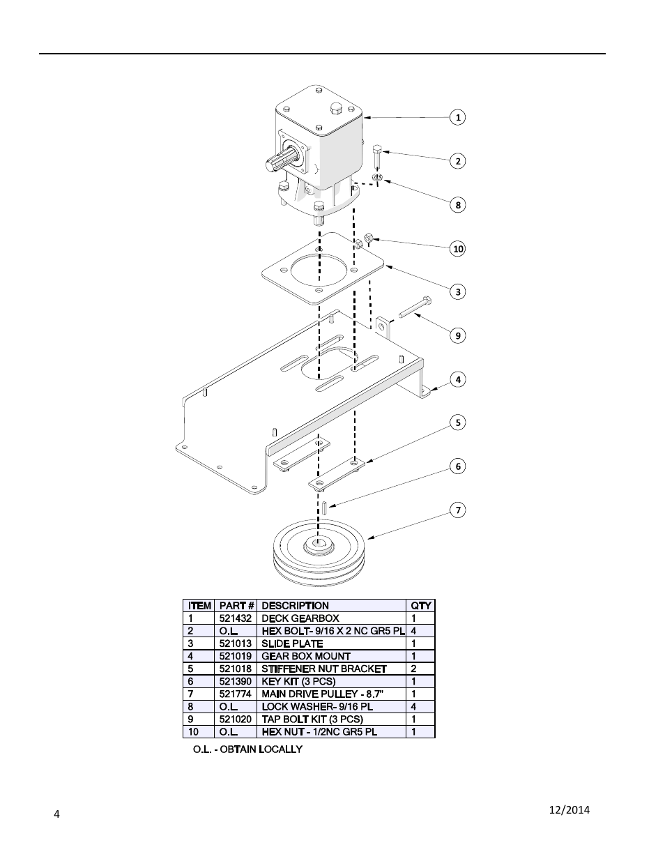 3 gearbox assembly, Earbox, Ssembly | Progressive Turf Equipment Pro-Max 36 User Manual | Page 46 / 63