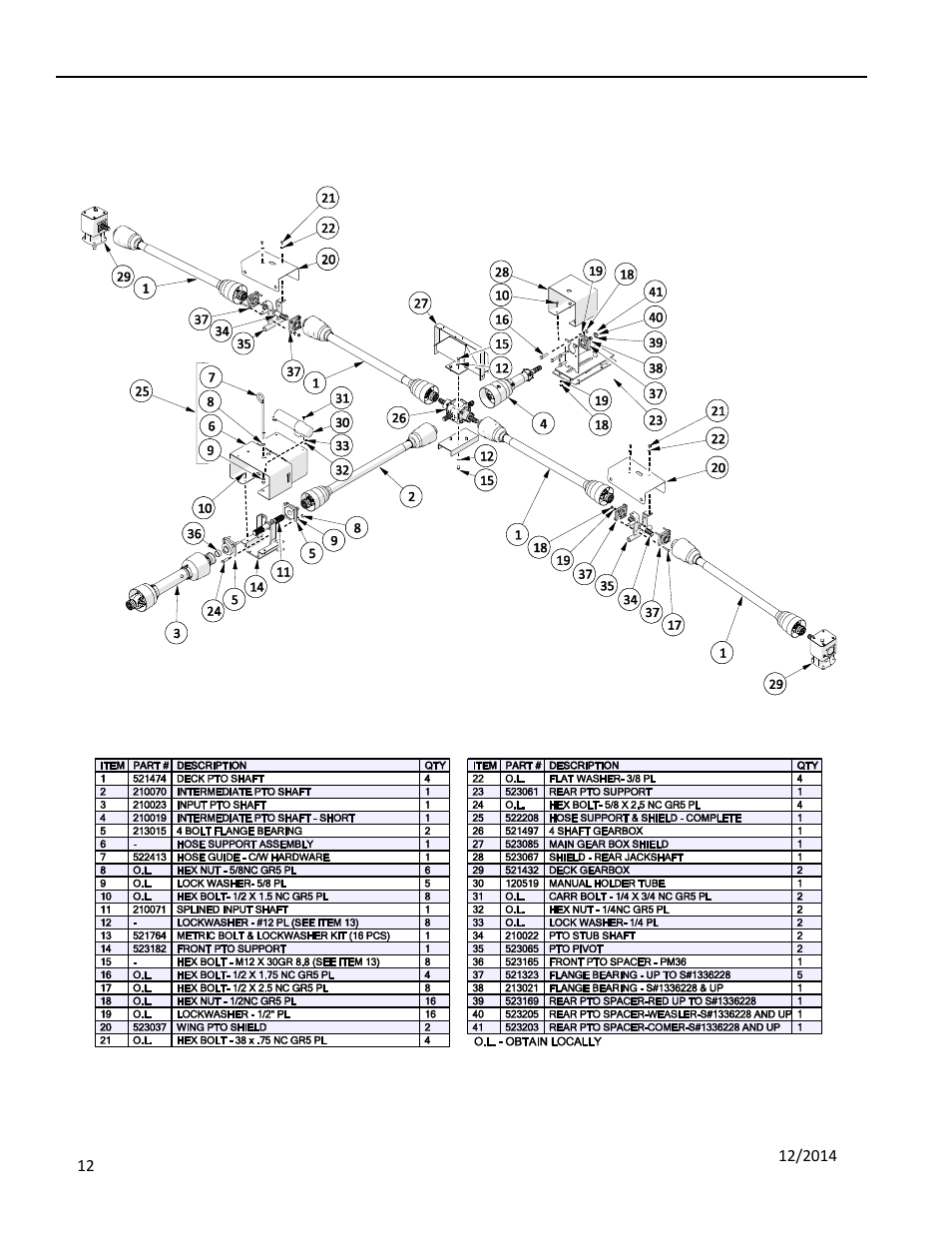 4 driveline, 1 driveline, Driveline | Riveline, 4 driveline 4.1 driveline | Progressive Turf Equipment Pro-Max 36 User Manual | Page 54 / 63