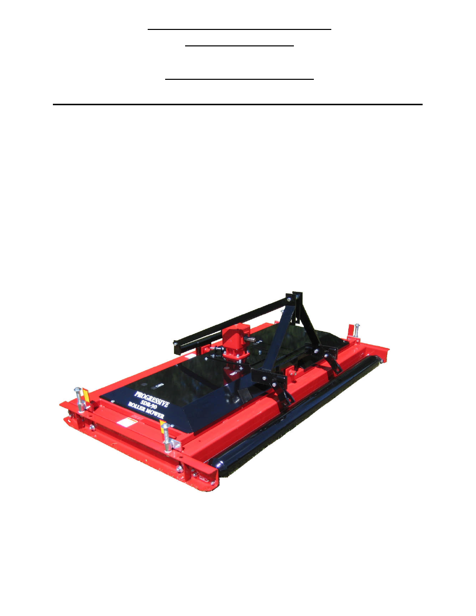 Progressive Turf Equipment SDR-65 Up to 09365046 User Manual | 10 pages