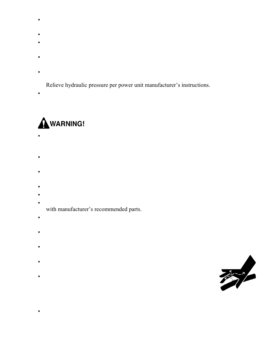 Maintenance safety precautions | Progressive Turf Equipment TDR-22 1393176 and Above User Manual | Page 14 / 74