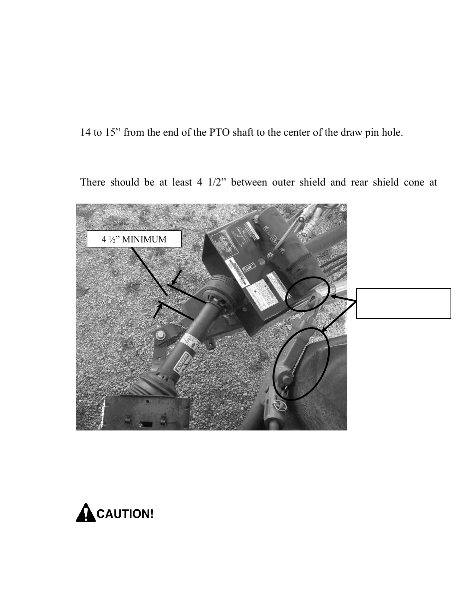 Check pto length during turns | Progressive Turf Equipment TDR-22 1393176 and Above User Manual | Page 25 / 74