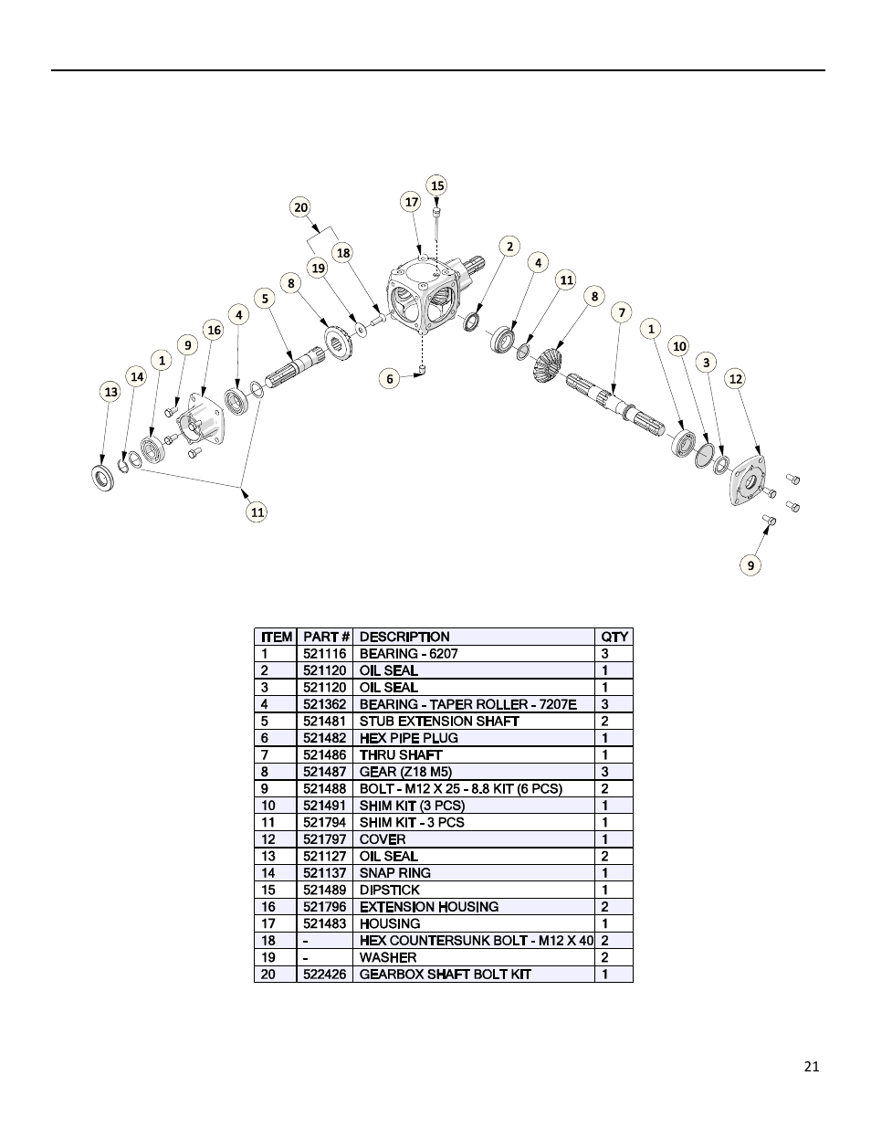 6 4-way gear box | Progressive Turf Equipment TDR-22 1393176 and Above User Manual | Page 71 / 74