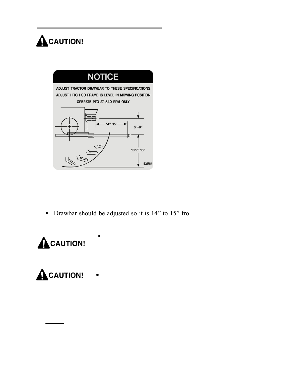 Hitching mower to tractor, Drawbar setup | Progressive Turf Equipment TDR-30 User Manual | Page 27 / 88