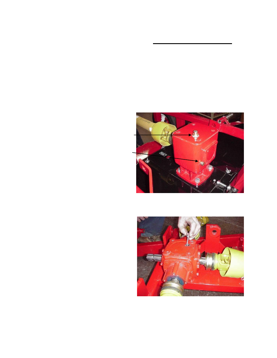 Gear box oil levels, Deck gear boxes, Main gear box | Progressive Turf Equipment TDR-30 User Manual | Page 40 / 88