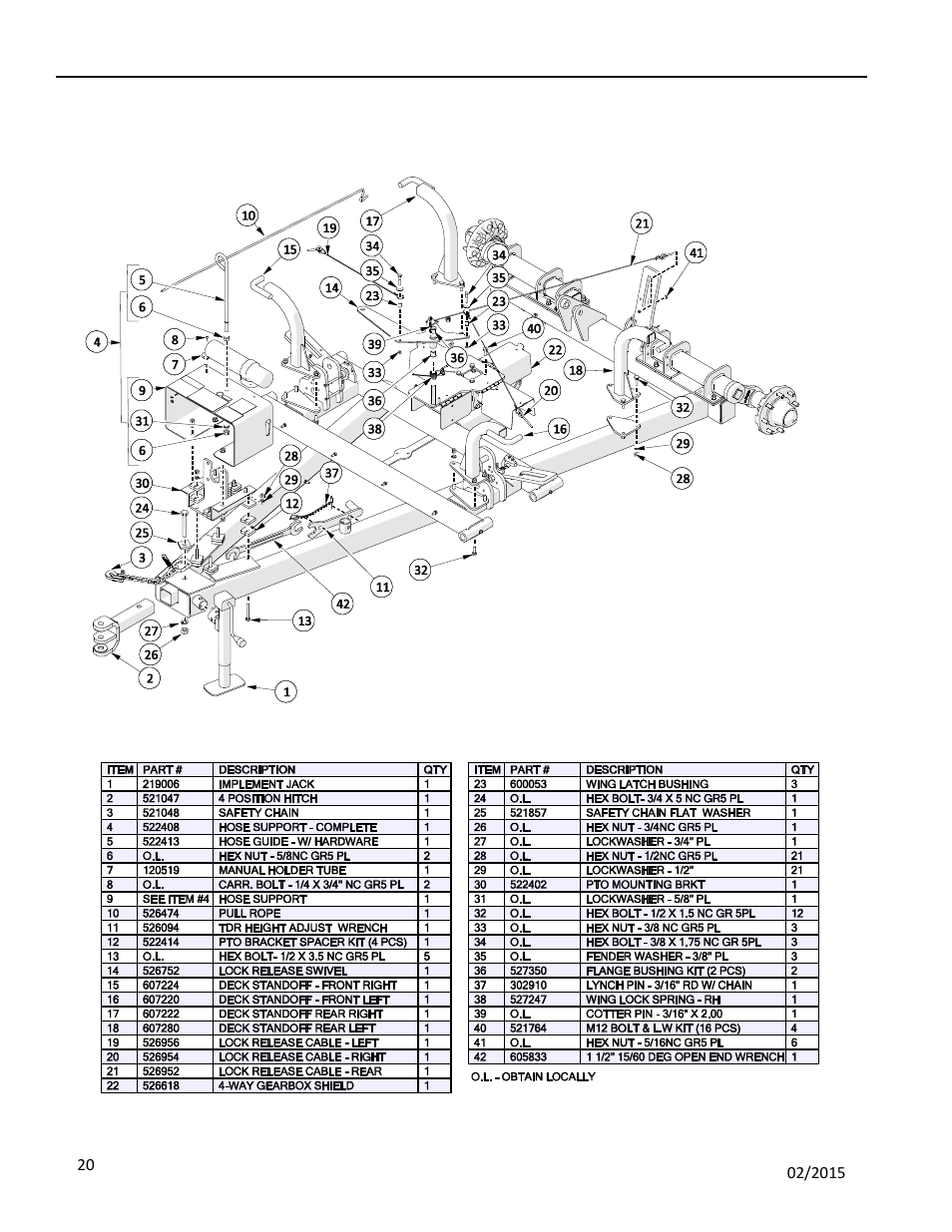 2 frame assembly, 1 frame assembly, Frame assembly | Rame, Ssembly, 2 frame assembly 2.1 frame assembly | Progressive Turf Equipment TDR-30 User Manual | Page 68 / 88