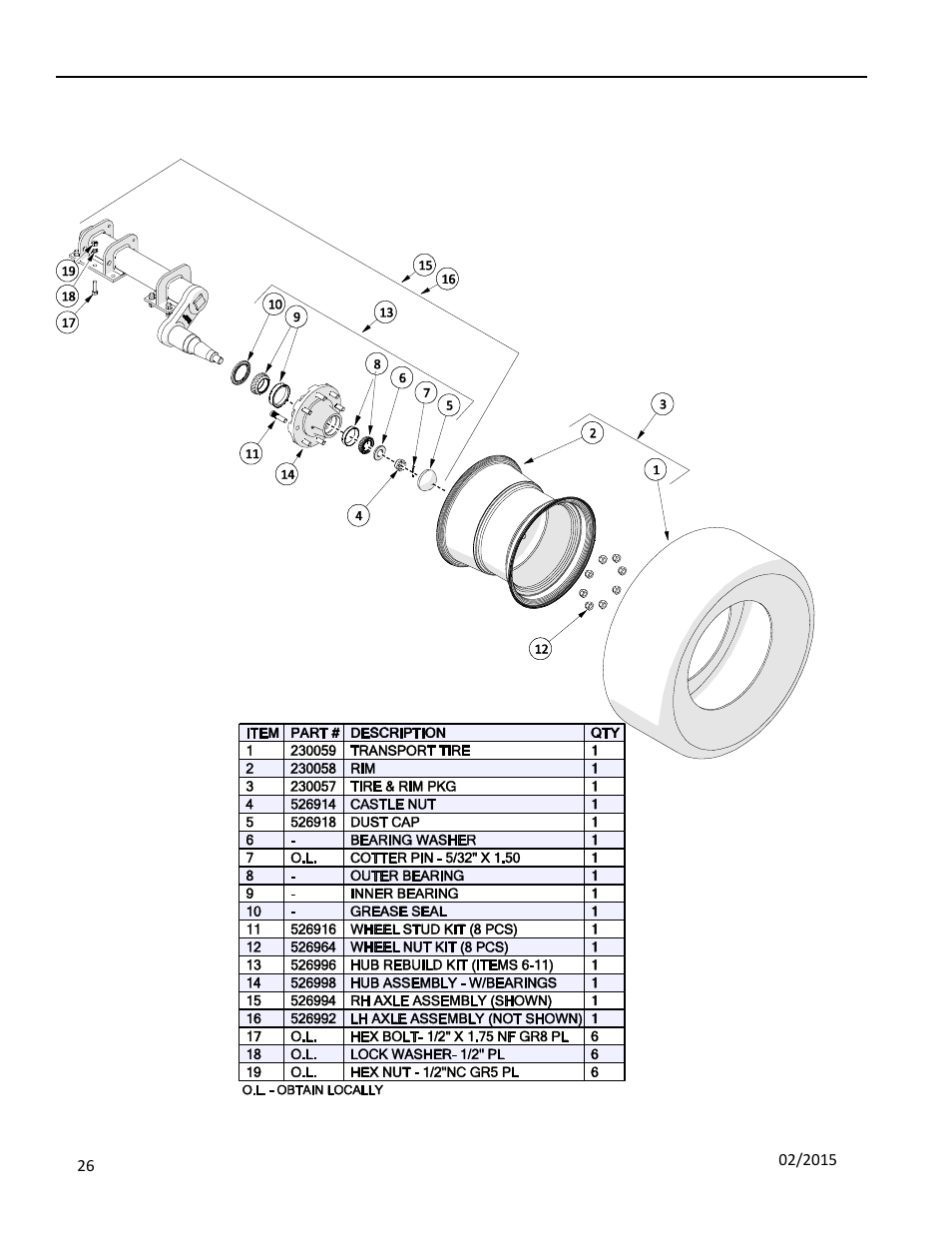 7 wheel assemblies, Heel, Ssemblies | Progressive Turf Equipment TDR-30 User Manual | Page 74 / 88